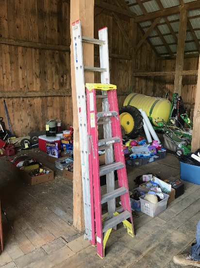 6' Werner Ladder, 16' Werner Extension Ladder