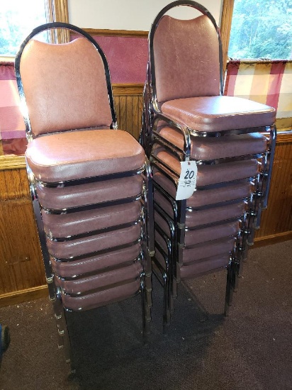 15 Metal Stack Chairs
