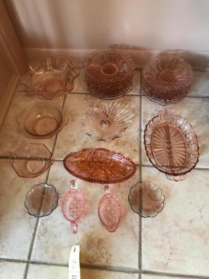 Pink Depression Glass