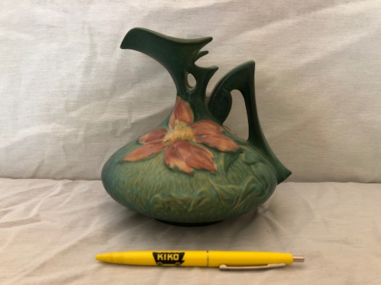 Roseville Ewer/Pitcher 16-5", *Wing On Pitcher Has Been Damaged*