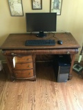 Oak Desk, *Tower & Monitor Not Included*