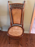 Oak Cane-Seat Chair