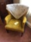 Yellow Upholstered Armchair