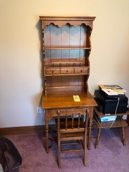 Writing Desk With Bookcase Top