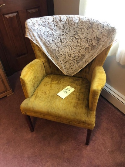 Yellow Upholstered Armchair