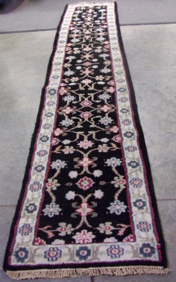 Indo Persian Tabriz Runner, 12.7 X 2.4