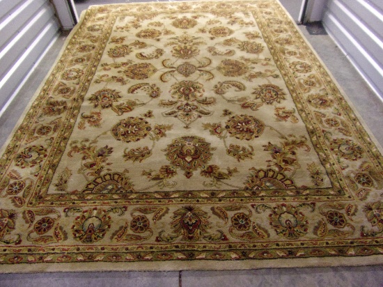 Hand-Tufted Persian Tabriz Style, 8 X 11