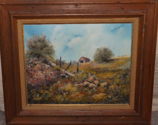 Carol Primo Oil/canvas Titled "spring", 20 X 16, Frame Size Is 29 X 25.