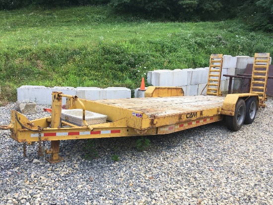 CAM 81" x 20' 16K gvw tandem axle traile w/ramps