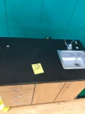 Science Lab Cart With Ss Sink, Power Cord, Outlet