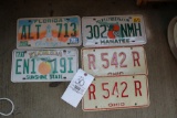 5 License Plates