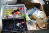 Tackle Box W/ Asst. Tackle, Soft Baits & Knife