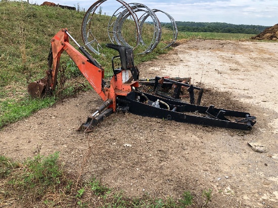 Woods BH7500-1 Backhoe With Bucket And Mounting Frame