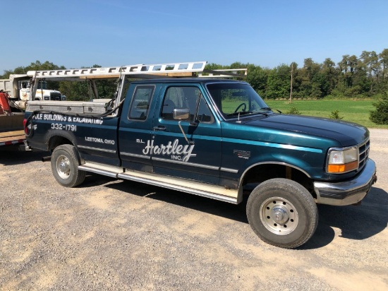 1996 Ford F250 Diesel 4x4 XLT 9,000 Lb. Winch, Automatic, Extended Cab, 157K Mi.