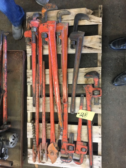 8 RIDGID Pipe Wrenches