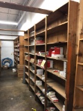 6 Wood Shelving Units, NO CONTENTS