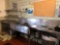 7.5' Stainless Steel Sink and Counter - 3' Stainless Table - 2 Stainless Shelves