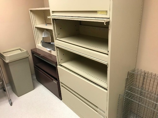 Desk - Filing Cabinets - Shelves