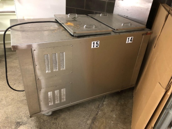 Upright GE Fridge and Freezer - Piper Products Chest Cooler