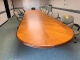 Solid 24ft conference table