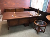 Executive office desk - Cabinets - Area Rug - Tables - (7) Chairs