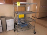 Rolling Cart - File Cabinets - Office Phones - White Board - Cork Boards