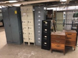 Lockers - Loads of File Cabinets - Desk
