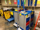 7 Janitor Carts - Mops - Loads of Mop Carts - Contents