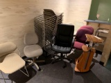 Stackable chairs - cart - office chairs - desks