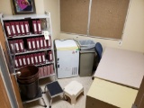 Danby Mini Fridge - Binder Cart - Step Stools - Desk & Office Chair - Trash Cans - Filing Cabinet