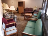 3 Loveseats - 8 Chairs - Rocking Chair - Lamps - Coffee Table - Side Table - TV Cabinet