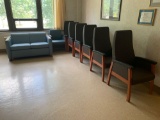 Like new Weighted behavioral healthcare high back chairs - love couch