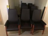 (9) Like new Weighted behavioral healthcare high back chairs