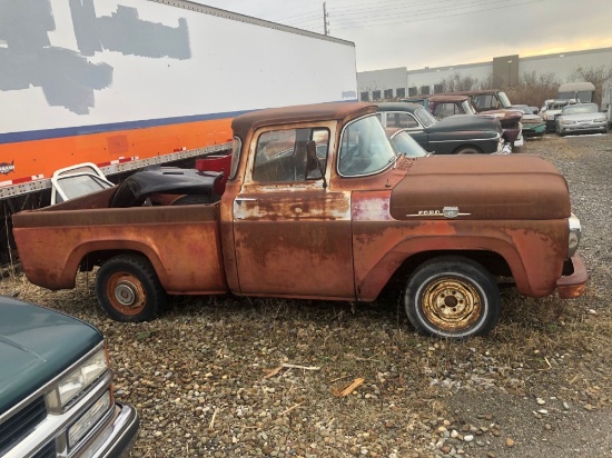 1960 Ford F100 short bed truck