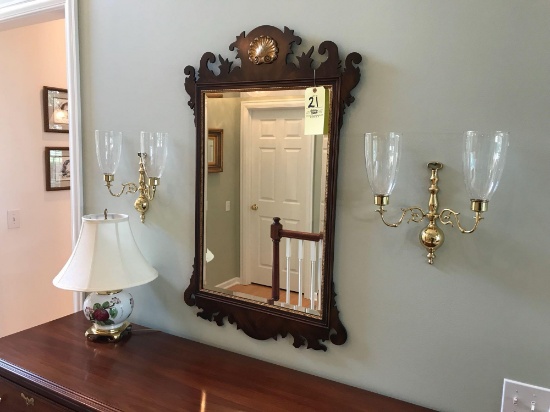 Henkel-Harris Model H-6 Chippendale Mahogany Mirror