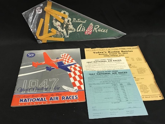 1947 National Air Race Program, Pennant, Ticket