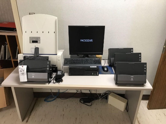 4 Canon DR-C225 Digital Scanners - Vidar Film Digitizer - Lenovo Computer