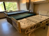 4 Hill-Rom Hospital Beds - Overbed Tables