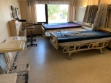 4 Hill-Rom Hospital Beds - Overbed Tables