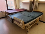 4 Hill-Rom Electric Medical Beds W/ 3 MaxiFloat & 1 Accumax Mattresses