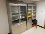 2 Stainless-Steel Medical Supply Cabinets