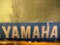 Blue Yamaha Sign
