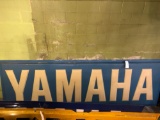 Blue Yamaha Sign