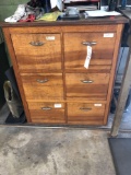 Wood Organizer & 2 File Cabinets