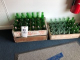 Early Pepsi , Coke, 7-Up Crates and Bottles