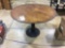 Round Wood Top Table w/ Metal Base