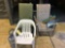 (3) Patio Chairs & (2) Water Jugs