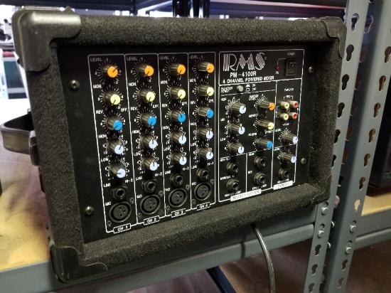 RMS 4100R 4-channel powered mixer
