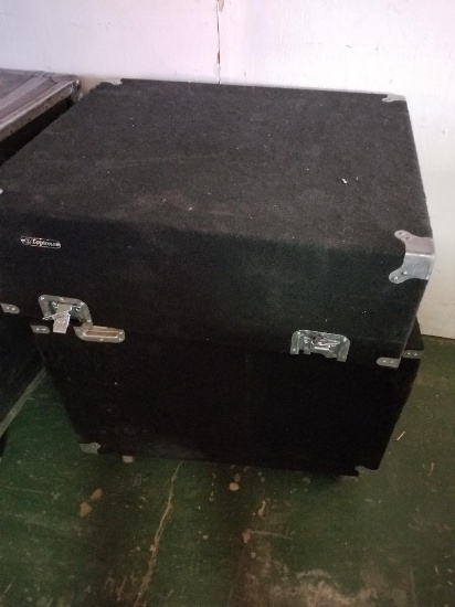 Top Tone wheeled road case with foam, 30" x 26" x 30"