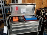 Stainless toolbox with tools wheeled road case